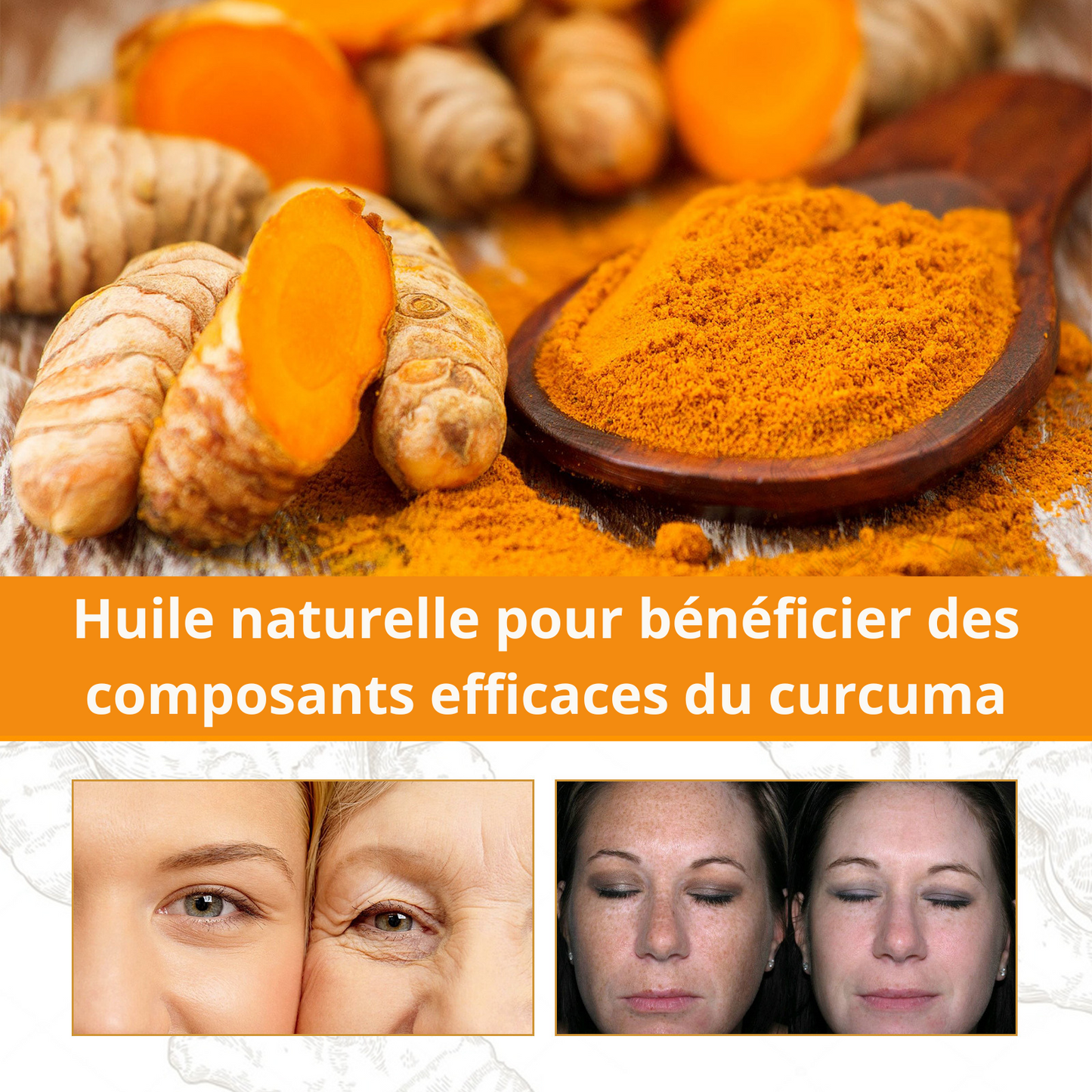 Huile essentielle naturelle pour le visage